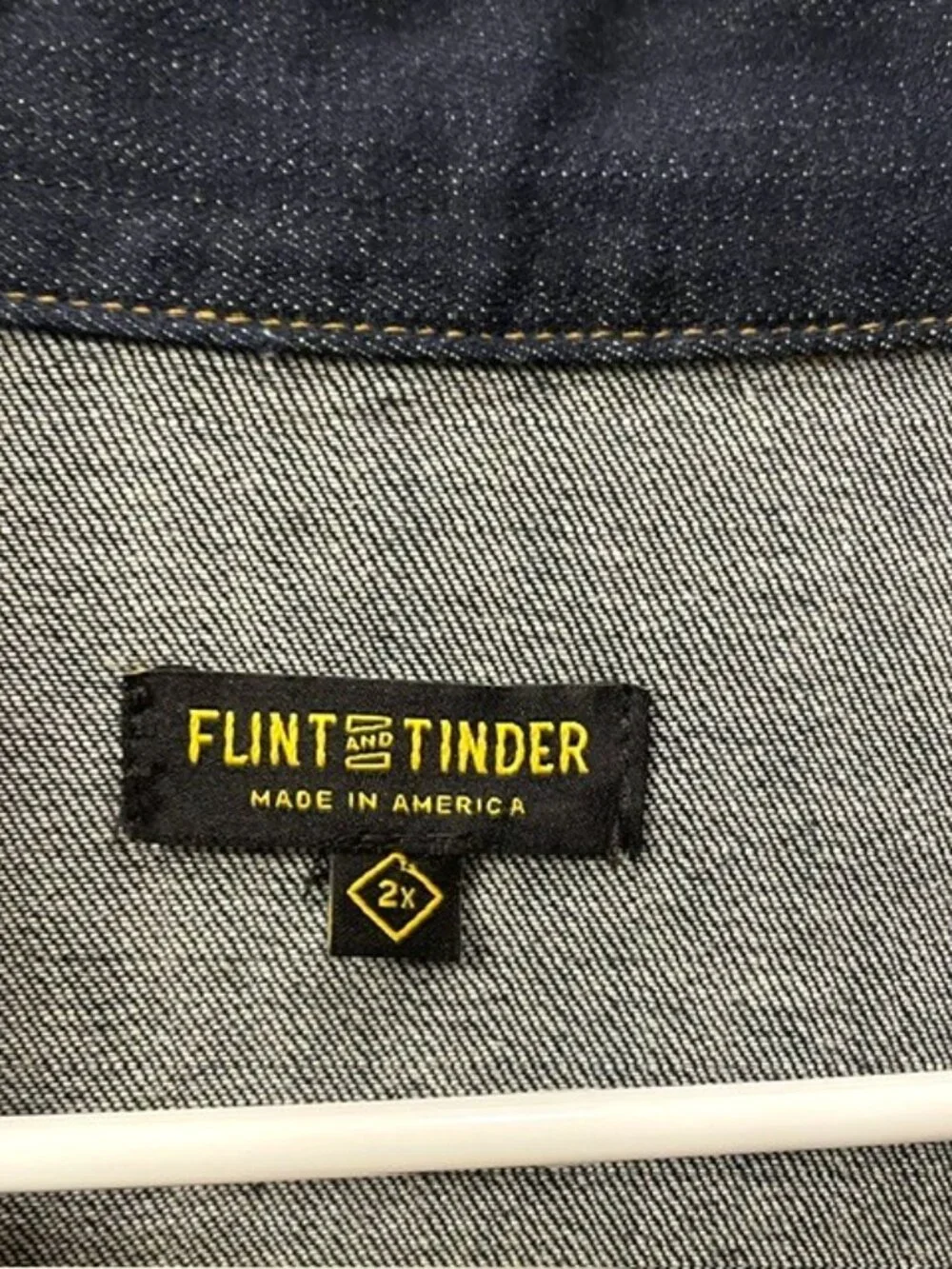 Men's Flint and Tinder Stretch Denim Trucker Jacket Size 2X